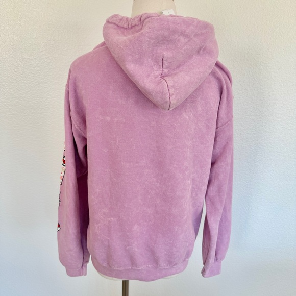 🎀 Hello Kitty x Nissin Cup Noodles Pink Pullover Hoodie Small - Picture 8 of 16